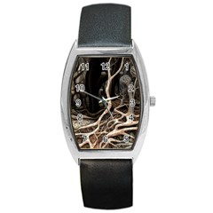 Tree Nature Landscape Forest Barrel Style Metal Watch by Ravend