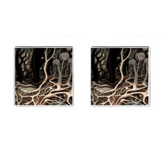 Tree Nature Landscape Forest Cufflinks (square)