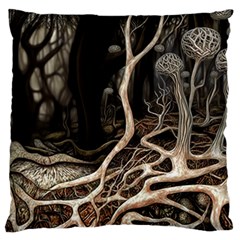 Tree Nature Landscape Forest Standard Premium Plush Fleece Cushion Case (two Sides)