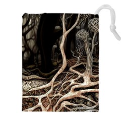 Tree Nature Landscape Forest Drawstring Pouch (4xl) by Ravend