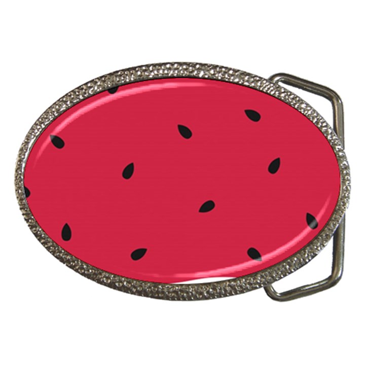 Minimalist Summer Watermelon Wallpaper Belt Buckles