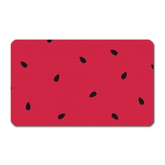 Minimalist Summer Watermelon Wallpaper Magnet (rectangular) by Ravend