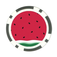 Minimalist Summer Watermelon Wallpaper Poker Chip Card Guard (10 Pack)