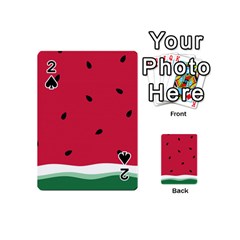 Minimalist Summer Watermelon Wallpaper Playing Cards 54 Designs (mini)