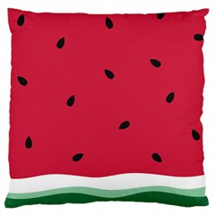 Minimalist Summer Watermelon Wallpaper Large Cushion Case (two Sides) by Ravend