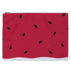 Minimalist Summer Watermelon Wallpaper Cosmetic Bag (xxl)