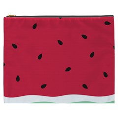 Minimalist Summer Watermelon Wallpaper Cosmetic Bag (xxxl)