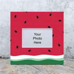 Minimalist Summer Watermelon Wallpaper White Box Photo Frame 4  X 6 