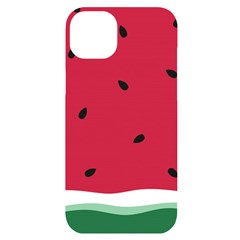 Minimalist Summer Watermelon Wallpaper Iphone 14 Plus Black Uv Print Case