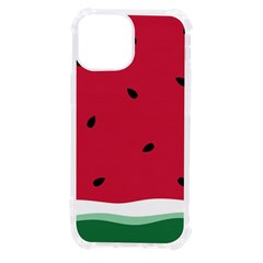 Minimalist Summer Watermelon Wallpaper Iphone 13 Mini Tpu Uv Print Case by Ravend