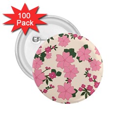 Floral Vintage Flowers 2 25  Buttons (100 Pack) 