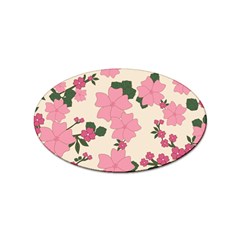 Floral Vintage Flowers Sticker Oval (10 Pack)