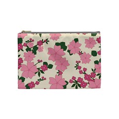 Floral Vintage Flowers Cosmetic Bag (medium) by Dutashop