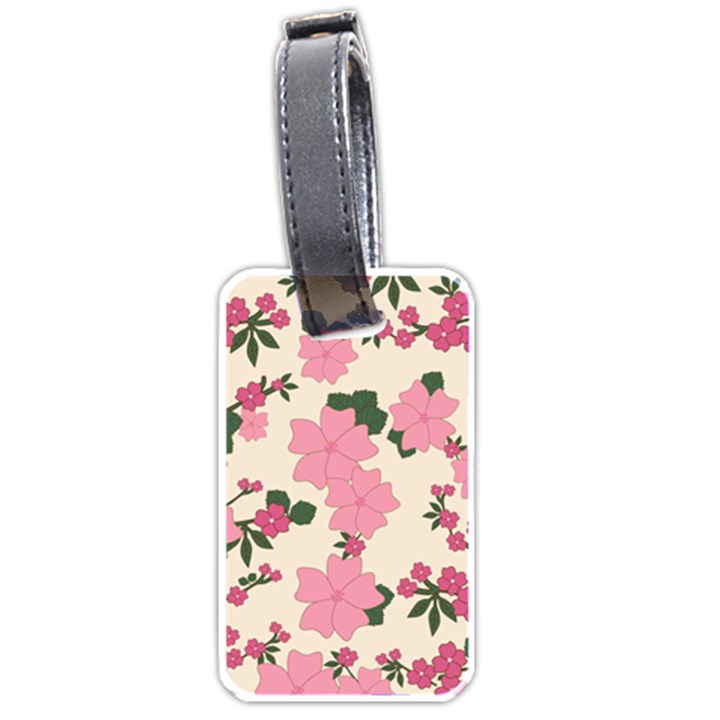 Floral Vintage Flowers Luggage Tag (one side)