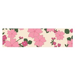 Floral Vintage Flowers Oblong Satin Scarf (16  X 60 ) by Dutashop