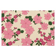 Floral Vintage Flowers Banner And Sign 6  X 4 