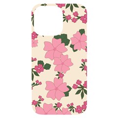 Floral Vintage Flowers Iphone 14 Pro Max Black Uv Print Case