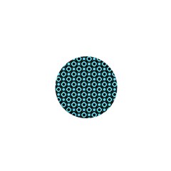 Mazipoodles Blue Donuts Polka Dot 1  Mini Buttons by Mazipoodles