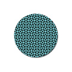 Mazipoodles Blue Donuts Polka Dot Magnet 3  (round) by Mazipoodles