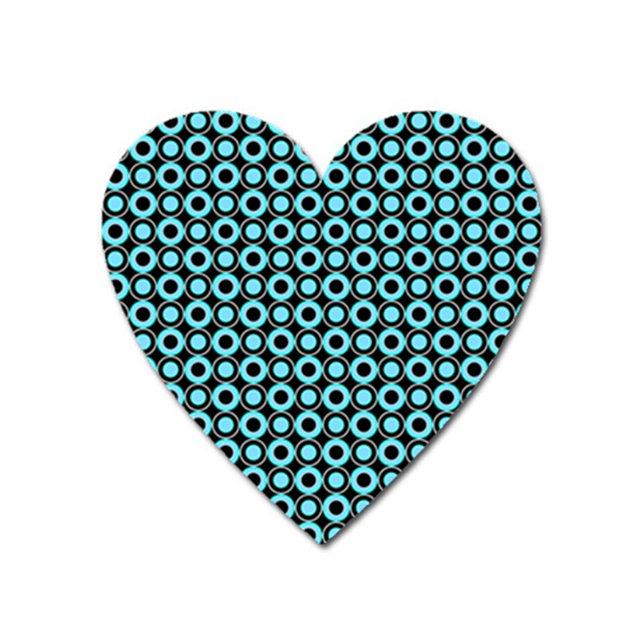 Mazipoodles Blue Donuts Polka Dot Heart Magnet