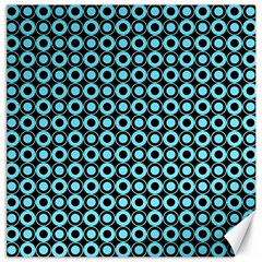 Mazipoodles Blue Donuts Polka Dot Canvas 12  X 12 