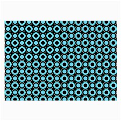 Mazipoodles Blue Donuts Polka Dot Large Glasses Cloth by Mazipoodles