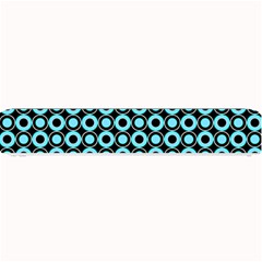 Mazipoodles Blue Donuts Polka Dot Small Bar Mat by Mazipoodles