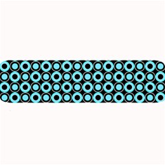 Mazipoodles Blue Donuts Polka Dot Large Bar Mat by Mazipoodles