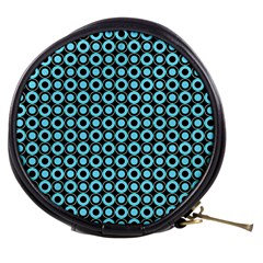 Mazipoodles Blue Donuts Polka Dot Mini Makeup Bag