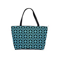 Mazipoodles Blue Donuts Polka Dot Classic Shoulder Handbag by Mazipoodles