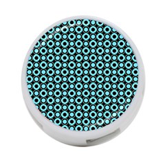 Mazipoodles Blue Donuts Polka Dot 4-port Usb Hub (one Side)