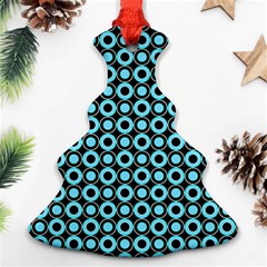 Mazipoodles Blue Donuts Polka Dot Christmas Tree Ornament (two Sides) by Mazipoodles