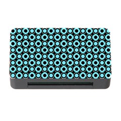 Mazipoodles Blue Donuts Polka Dot Memory Card Reader With Cf by Mazipoodles