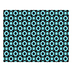 Mazipoodles Blue Donuts Polka Dot Two Sides Premium Plush Fleece Blanket (large) by Mazipoodles