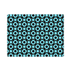 Mazipoodles Blue Donuts Polka Dot Premium Plush Fleece Blanket (mini) by Mazipoodles