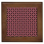 Mazipoodles Red Donuts Polka Dot  Framed Tile Front