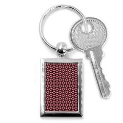 Mazipoodles Red Donuts Polka Dot  Key Chain (rectangle) by Mazipoodles