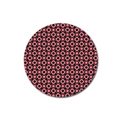 Mazipoodles Red Donuts Polka Dot  Magnet 3  (round) by Mazipoodles