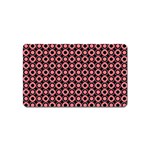 Mazipoodles Red Donuts Polka Dot  Magnet (Name Card) Front