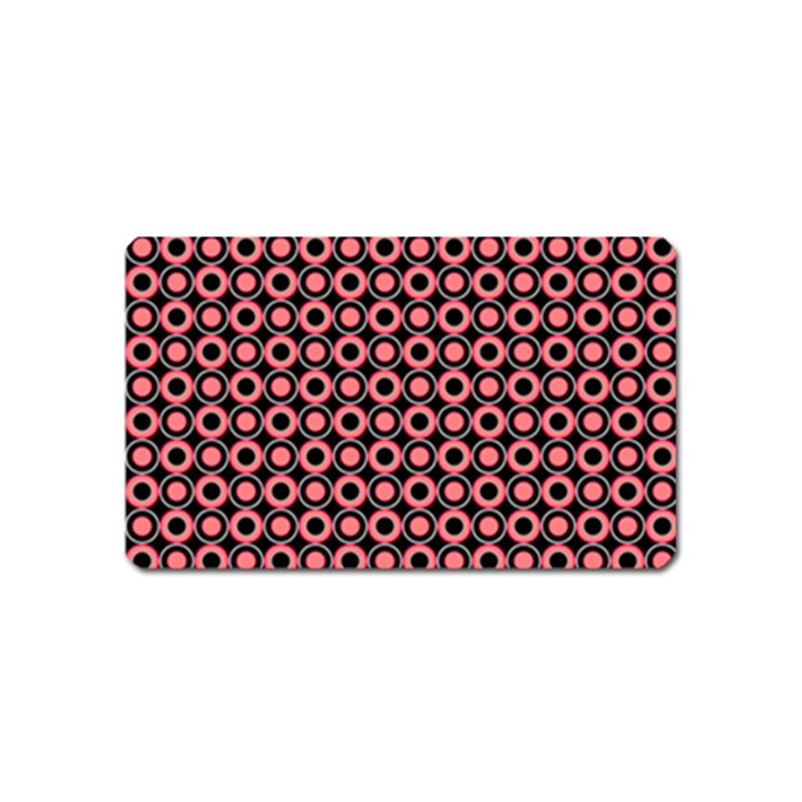 Mazipoodles Red Donuts Polka Dot  Magnet (Name Card)