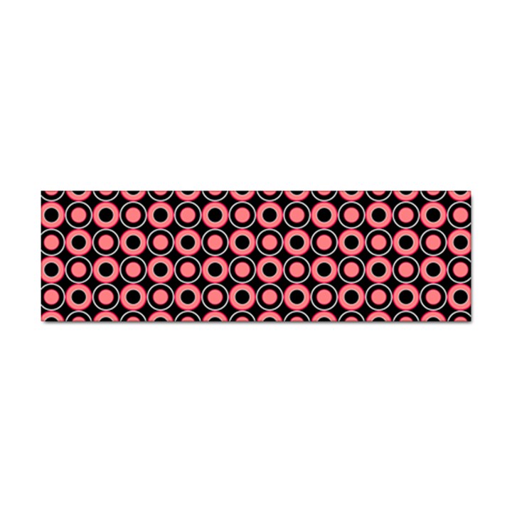 Mazipoodles Red Donuts Polka Dot  Sticker Bumper (100 pack)