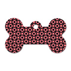 Mazipoodles Red Donuts Polka Dot  Dog Tag Bone (one Side) by Mazipoodles