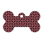 Mazipoodles Red Donuts Polka Dot  Dog Tag Bone (One Side) Front