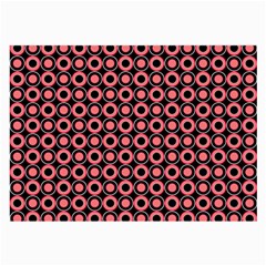 Mazipoodles Red Donuts Polka Dot  Large Glasses Cloth by Mazipoodles