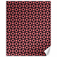 Mazipoodles Red Donuts Polka Dot  Canvas 11  X 14  by Mazipoodles