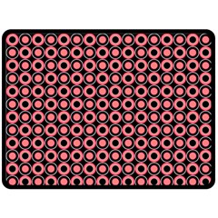 Mazipoodles Red Donuts Polka Dot  Fleece Blanket (large) by Mazipoodles