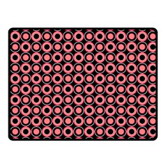 Mazipoodles Red Donuts Polka Dot  Fleece Blanket (small)