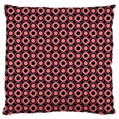 Mazipoodles Red Donuts Polka Dot  Large Cushion Case (two Sides) by Mazipoodles