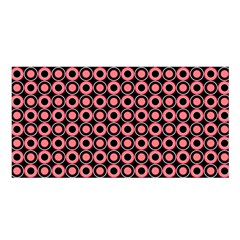 Mazipoodles Red Donuts Polka Dot  Satin Shawl 45  X 80  by Mazipoodles