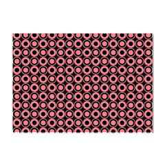 Mazipoodles Red Donuts Polka Dot  Crystal Sticker (a4) by Mazipoodles